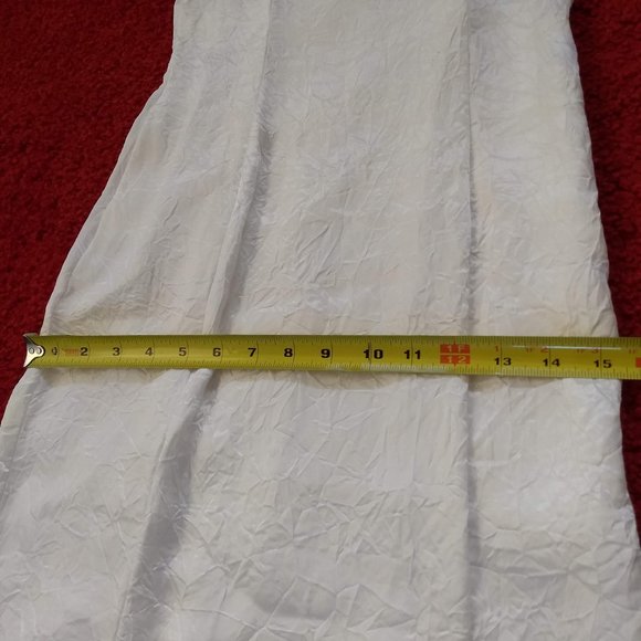 vintage 80s crinkle shiny body con sleeveless maxi party dress - Picture 9 of 12